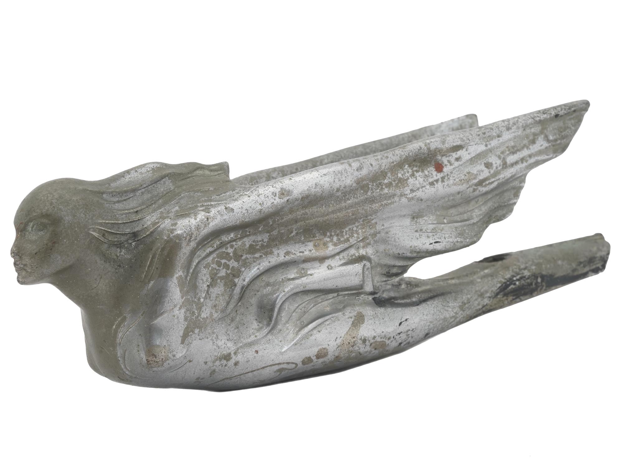 1940S CADILLAC METAL HOOD ORNAMENT FLYING GODDESS PIC-1